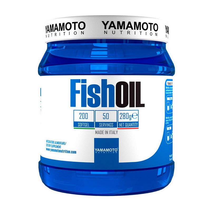 Рыбий жир Yamamoto nutrition Fish Oil (200 капс) Омега 3 ямамото нутришн,  мл, Yamamoto Nutrition. Омега 3 (Рыбий жир). Поддержание здоровья Укрепление суставов и связок Здоровье кожи Профилактика ССЗ Противовоспалительные свойства 