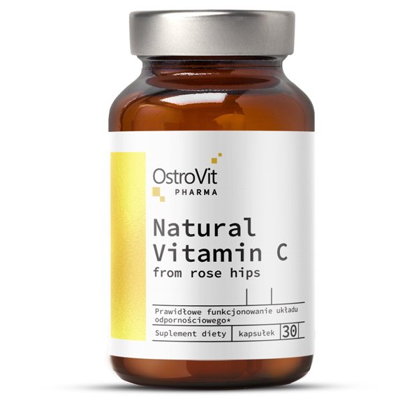 Витамины и минералы OstroVit Pharma Natural Vitamin C from Rose Hips, 30 капсул,  мл, OstroVit. Витамины и минералы. Поддержание здоровья Укрепление иммунитета 