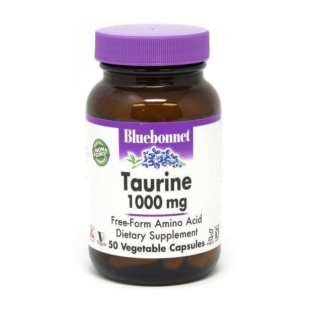 Таурин Bluebonnet Nutrition Taurine 1000 mg 50 капсул,  мл, Bluebonnet Nutrition. Таурин. 