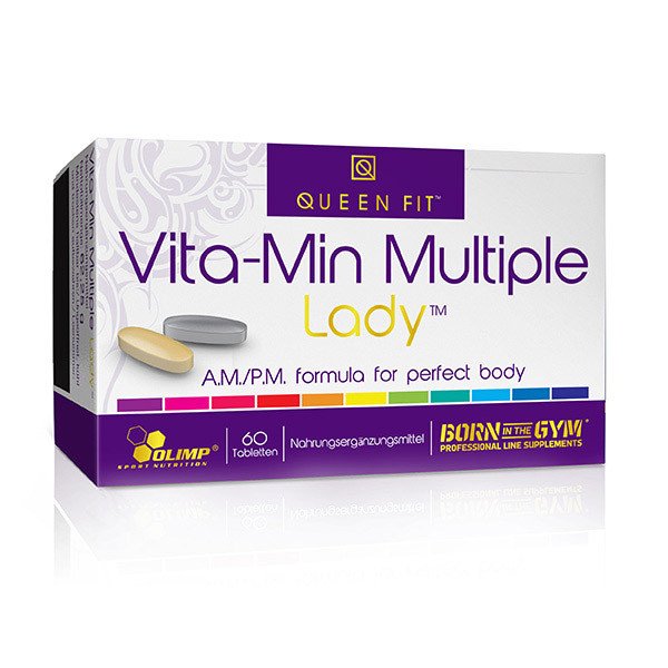 Вітамінний комплекс для жінок Olimp Labs Vita-min Multiple Lady 60 tabs,  мл, Olimp Labs. Витамины и минералы. Поддержание здоровья Укрепление иммунитета 