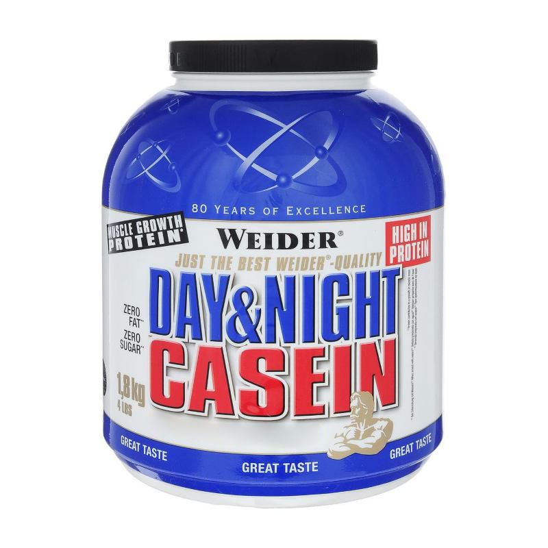 Протеин Weider Day and Night Casein, 1.8 кг Ваниль,  ml, Weider. Protein. Mass Gain recovery Anti-catabolic properties 