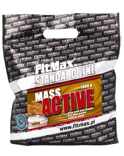 Гейнер FitMax Mass Active, 1 кг Карамель,  мл, FitMax. Гейнер. Набор массы Энергия и выносливость Восстановление 