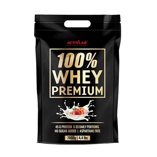 Протеин Activlab 100% Whey Premium, 2 кг Персик,  мл, ActivLab. Протеин. Набор массы Восстановление Антикатаболические свойства 