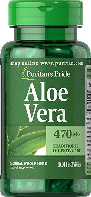 Aloe Vera 470 mg, 470 шт, Puritan's Pride. Спец препараты. 