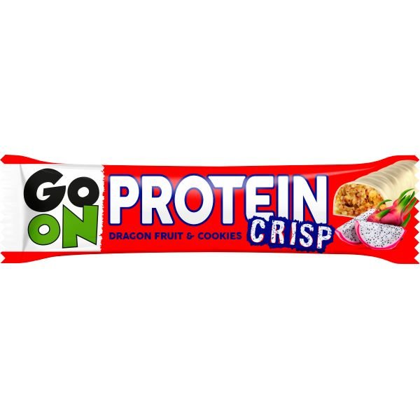 Батончик GoOn Protein Crisp Bar, 45 грамм Драгонфрукт-печенье,  ml, Go On Nutrition. Bar. 
