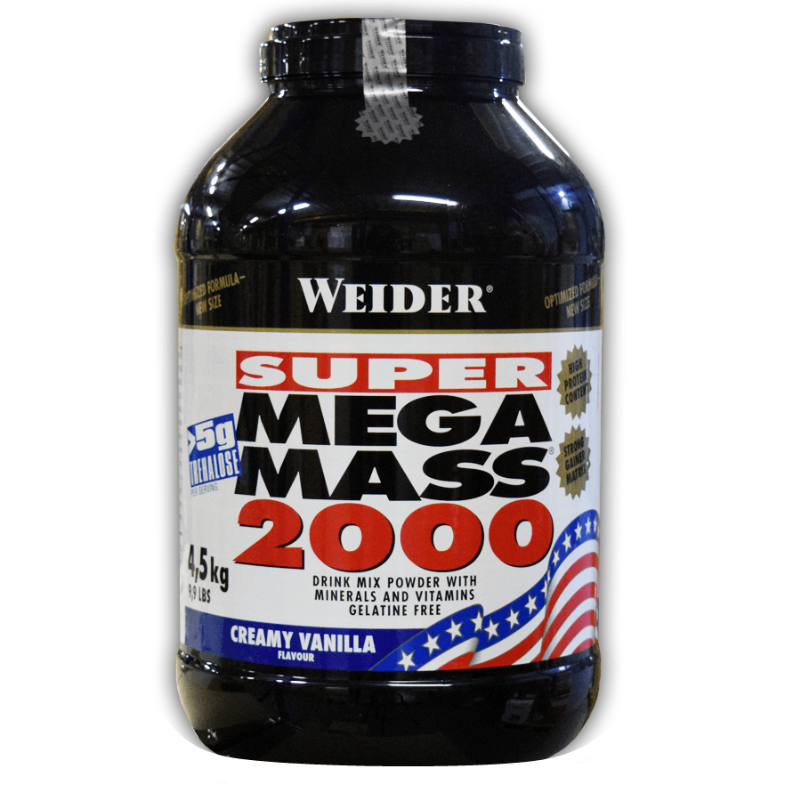 Mega Mass 2000, 4500 g, Weider. Gainer. Mass Gain Energy & Endurance recovery 