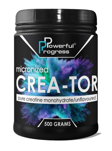 Powerful Progress Crea-Tor Micronized 500 г Без вкуса,  мл, Powerful Progress. Креатин. Набор массы Энергия и выносливость Увеличение силы 