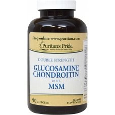 Glucosamine Chondroitin with MSM, 90 pcs, Puritan's Pride. Glucosamine Chondroitin. General Health Ligament and Joint strengthening 