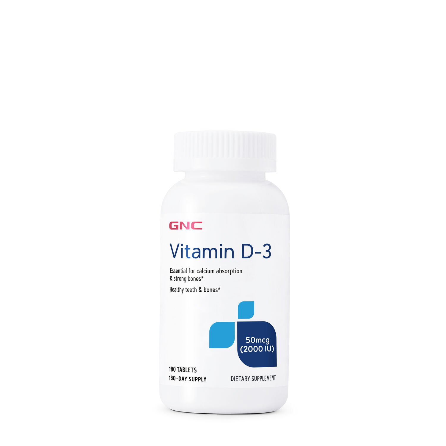 GNC Витамины и минералы GNC Vitamin D3 2000 IU, 180 таблеток, , 