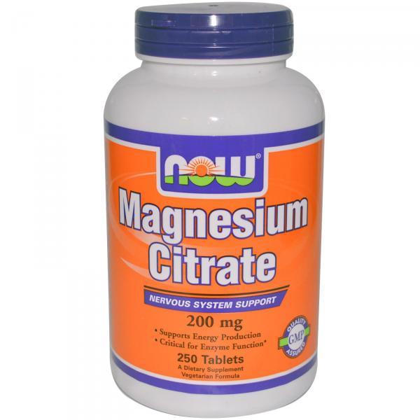 Now NOW Magnesium Citrate 200 мг - 100 таб, , 