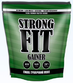 Gainer 20%, 909 g, Strong FIT. Gainer. Mass Gain Energy & Endurance recovery 
