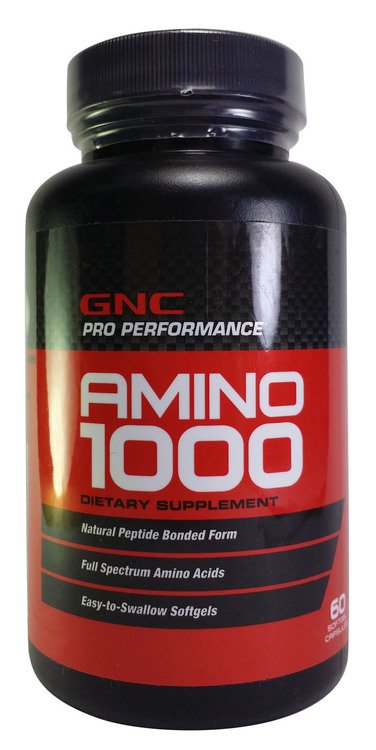 Amino 1000, 60 piezas, GNC. Complejo de aminoácidos. 