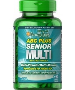 ABC Plus Senior Multi, 120 pcs, Puritan's Pride. Vitamin Mineral Complex. General Health Immunity enhancement 