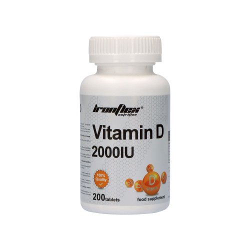 Витамины и минералы IronFlex Vitamin D3 2000, 200 таблеток,  ml, IronFlex. Vitaminas y minerales. General Health Immunity enhancement 