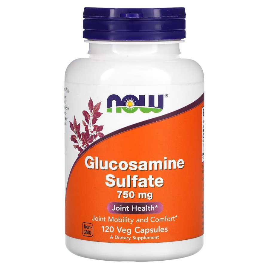 Для суставов и связок NOW Glucosamine Sulfate 750 mg, 120 капсул,  мл, Now. Хондропротекторы. Поддержание здоровья Укрепление суставов и связок 