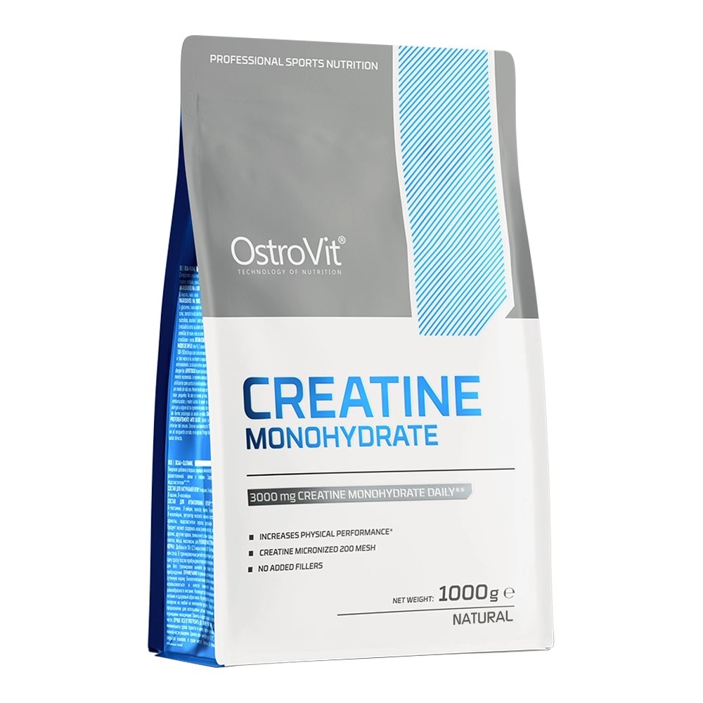 Креатин OstroVit Creatine Monohydrate, 1 кг Без вкуса,  мл, OstroVit. Креатин. Набор массы Энергия и выносливость Увеличение силы 