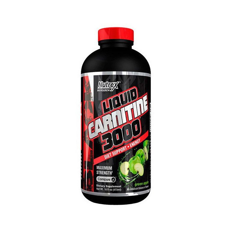 Жидкий Л-карнитин Nutrex Liquid Carnitine 3000 (473 мл) нутрекс green apple,  мл, Nutrex Research. L-карнитин. Снижение веса Поддержание здоровья Детоксикация Стрессоустойчивость Снижение холестерина Антиоксидантные свойства 