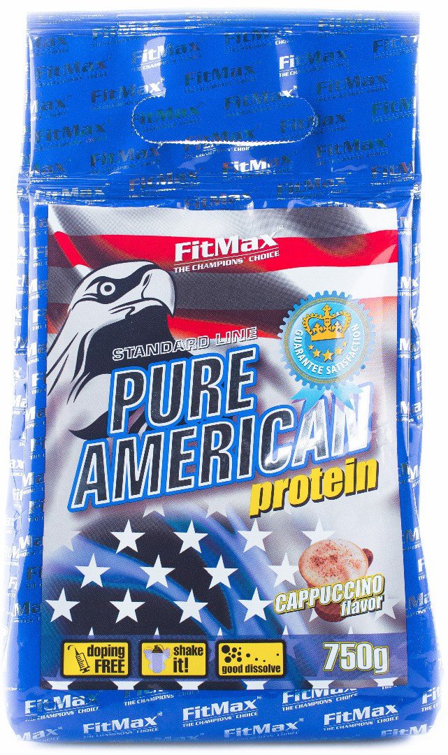 FitMax Сывороточный протеин концентрат FitMax Pure American (750 г) фитмакс пур американ vanilla, , 0.75 