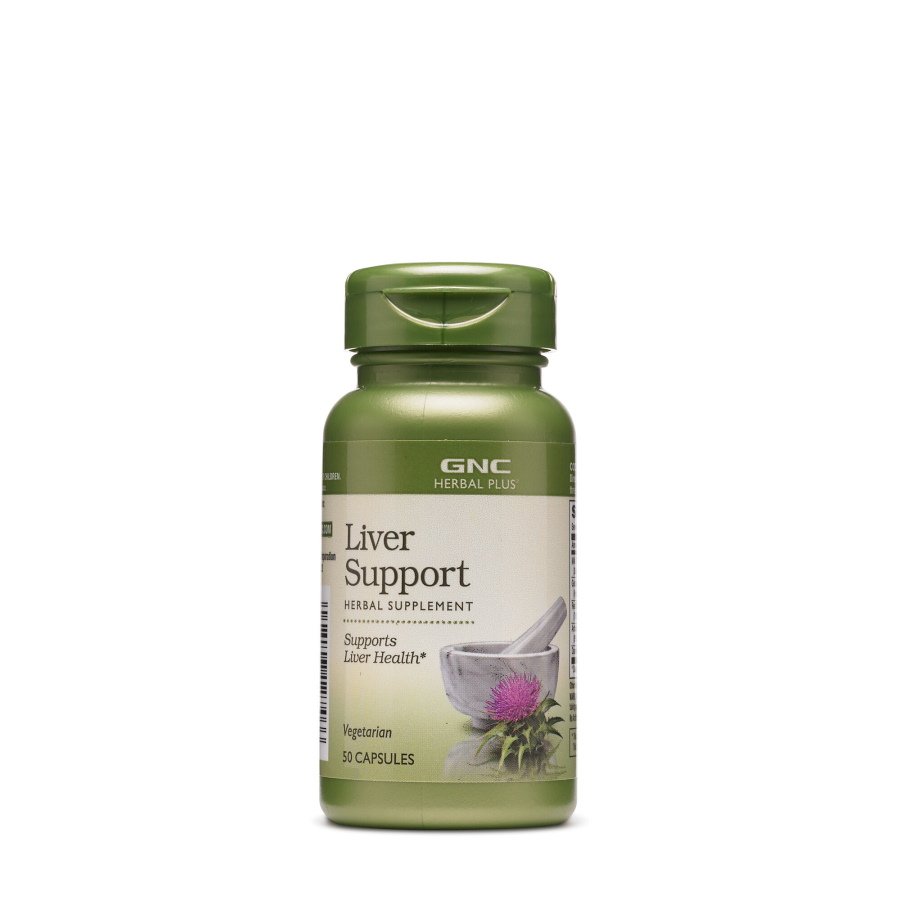 Натуральная добавка GNC Herbal Plus Liver Support, 90 капсул,  мл, GNC. Hатуральные продукты. Поддержание здоровья 