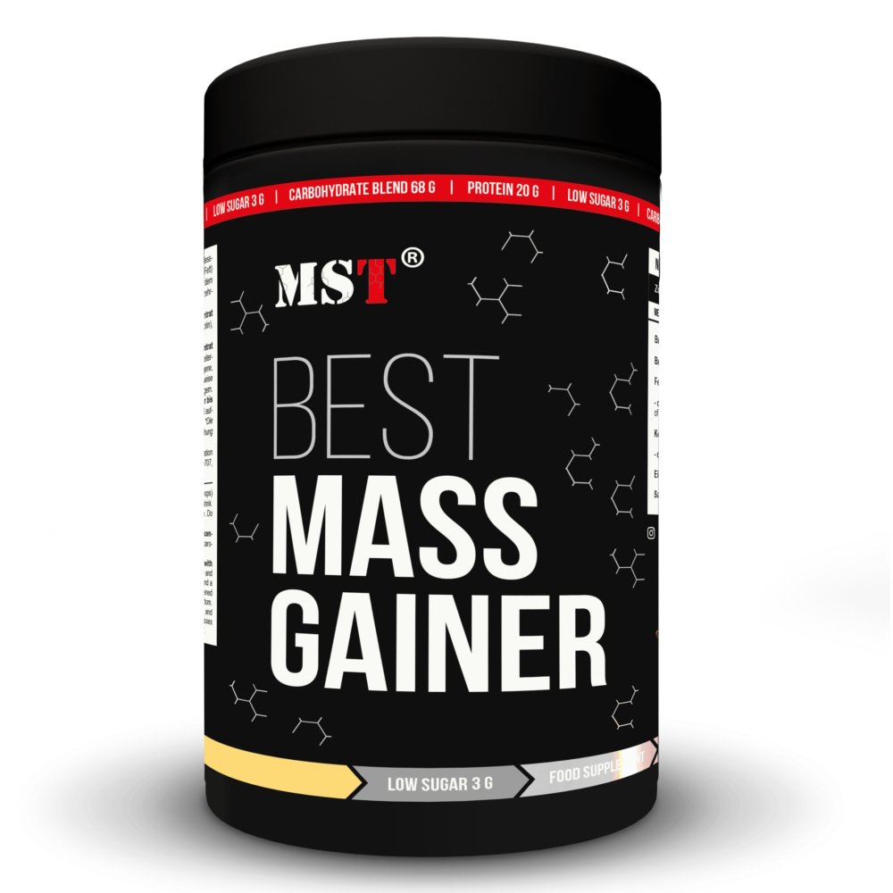 Гейнер MST Best Mass Gainer, 1 кг Банан,  ml, MST Nutrition. Ganadores. Mass Gain Energy & Endurance recuperación 