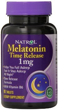Melatonin Time Release 1 mg, 90 piezas, Natrol. Melatoninum. Improving sleep recuperación Immunity enhancement General Health 