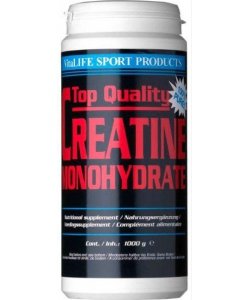 Top Quality Creatine Monohydrate, 1000 g, VitaLIFE. Monohidrato de creatina. Mass Gain Energy & Endurance Strength enhancement 