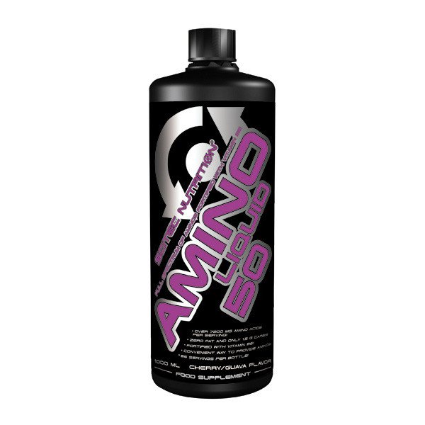 Scitec Nutrition Комплекс аминокислот Scitec Nutrition Amino Liquid 50 (1 л) скайтек амино чардж cherry guava, ,