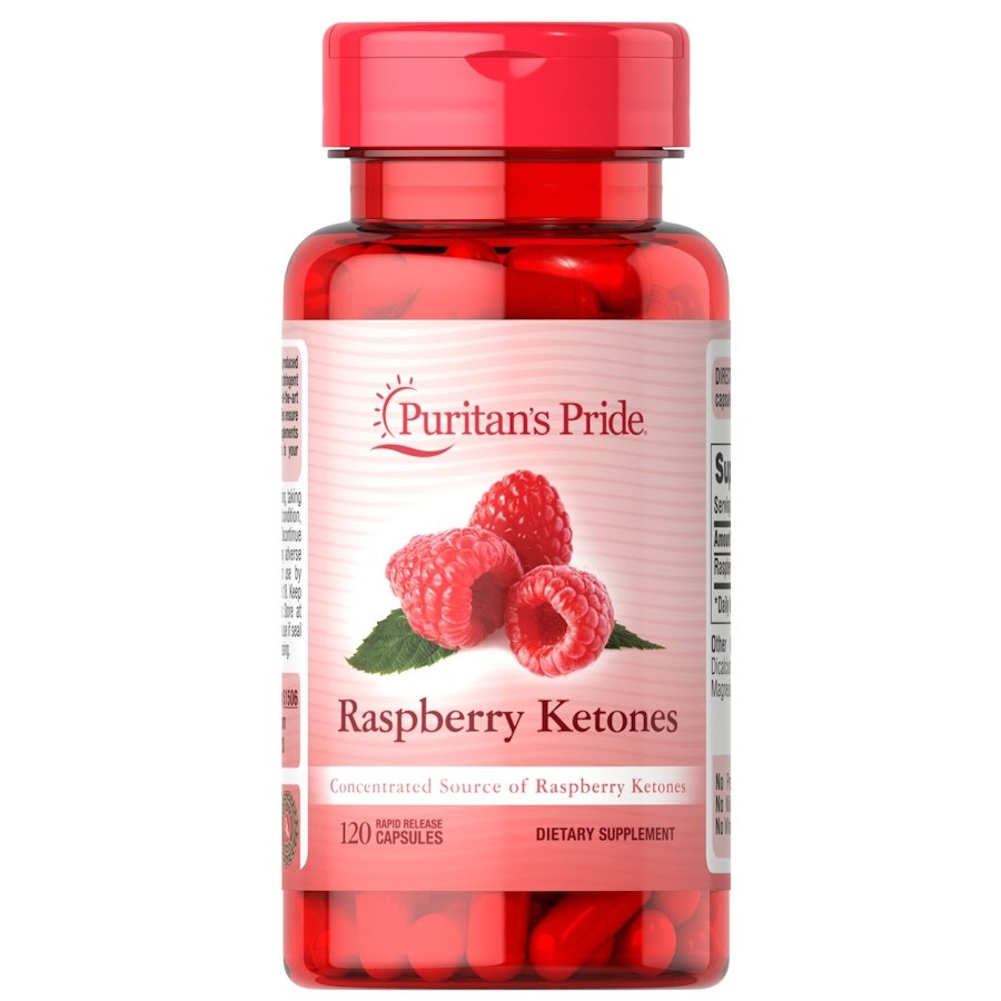Натуральная добавка Puritan's Pride Raspberry Ketones 100 mg, 120 капсул БРАК, СЛОМАНАЯ КРЫШКА,  мл, Puritan's Pride. Hатуральные продукты. Поддержание здоровья 