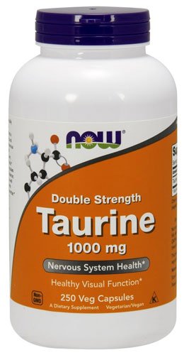 NOW Taurine Double Strength 1000 mg 250 капс Без вкуса,  ml, Now. Taurina. 