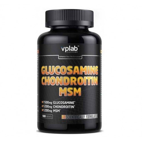 Для суставов и связок VPLab Glucosamine Chondroitin MSM, 90 капсул,  мл, VPLab. Хондропротекторы. Поддержание здоровья Укрепление суставов и связок 