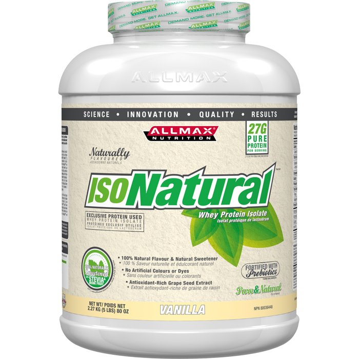 IsoNatural, 2270 g, AllMax. Whey Protein. स्वास्थ्य लाभ Anti-catabolic properties Lean muscle mass 