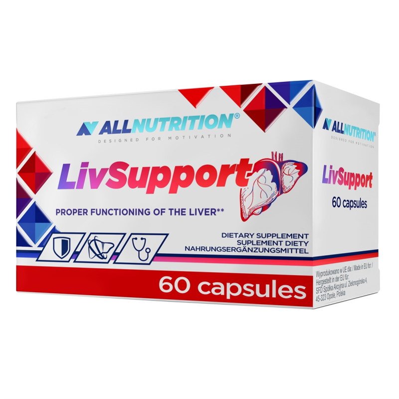 AllNutrition Натуральная добавка AllNutrition LivSupport, 60 капсул, , 