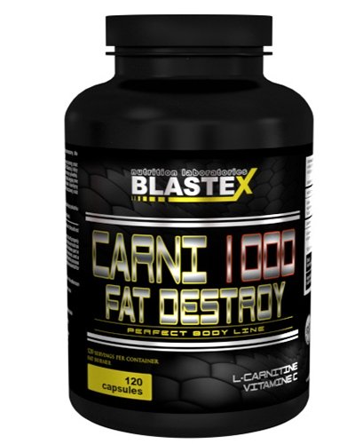 Carni 1000 Fat Destroy, 120 pcs, Blastex. L-carnitine. Weight Loss General Health Detoxification Stress resistance Lowering cholesterol Antioxidant properties 