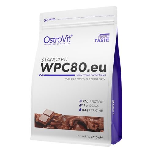 Ostrovit STANDARD WPC80.eu 2.27 кг Мороженое крем-брюле,  мл, OstroVit. Сывороточный концентрат. Набор массы Восстановление Антикатаболические свойства 