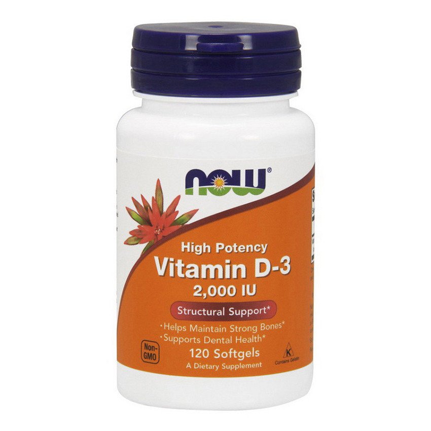 Now Витамин д3 Now Foods Vitamin D-3 2000 IU (120 капс) нау фудс, , 120 