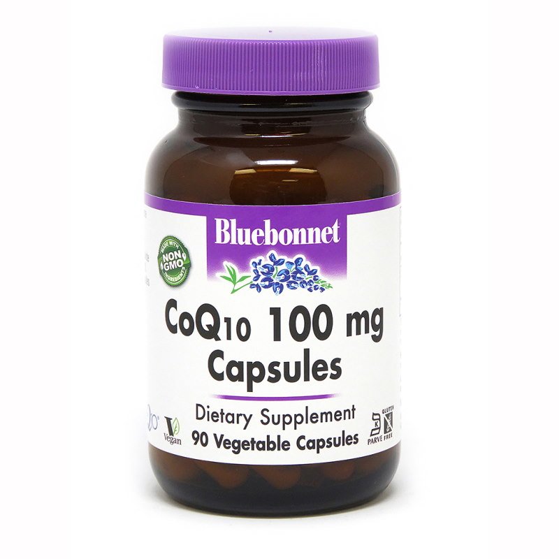 Витамины и минералы Bluebonnet CoQ10 100 mg, 90 вегакапсул,  ml, Bluebonnet Nutrition. Vitaminas y minerales. General Health Immunity enhancement 
