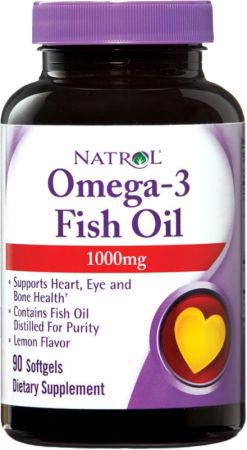 Omega-3 Fish Oil 1000 mg, 90 piezas, Natrol. Omega 3 (Aceite de pescado). General Health Ligament and Joint strengthening Skin health CVD Prevention Anti-inflammatory properties 