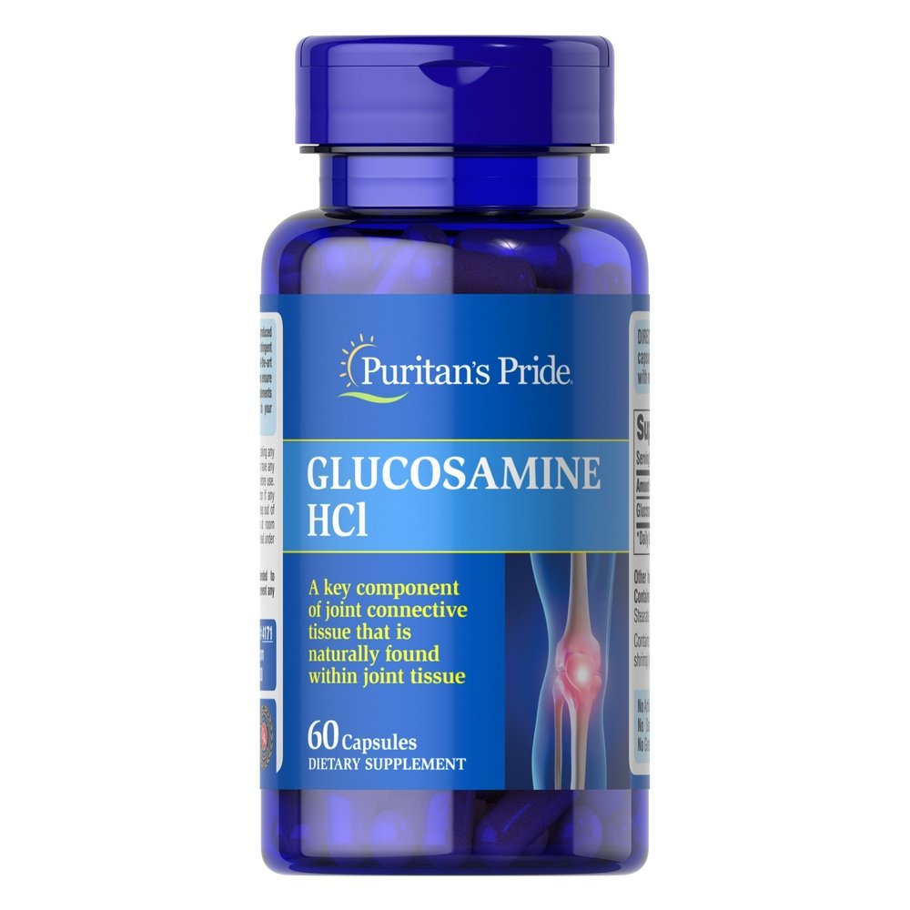 Для суставов и связок Puritan's Pride Glucosamine HCL 680 mg, 60 капсул,  ml, Puritan's Pride. Para articulaciones y ligamentos. General Health Ligament and Joint strengthening 
