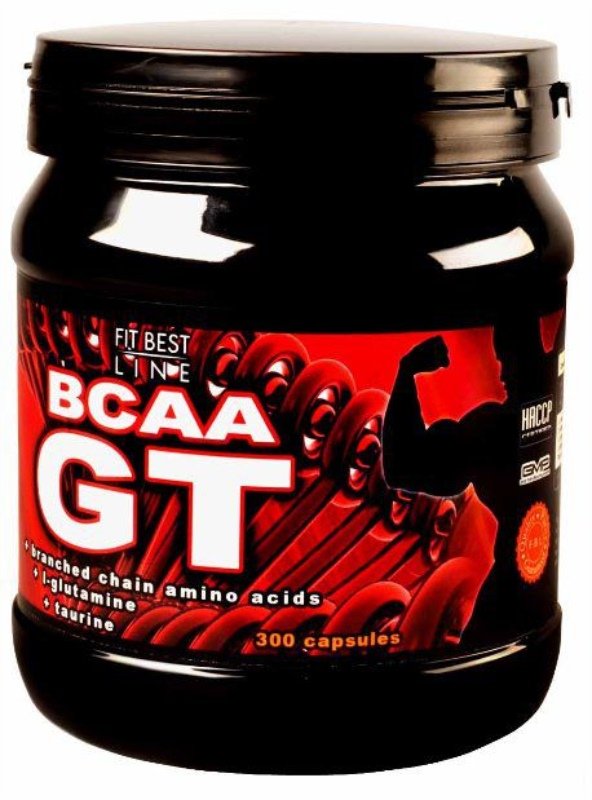 BCAA GT, 300 шт, Fit Best Line. BCAA. Снижение веса Восстановление Антикатаболические свойства Сухая мышечная масса 