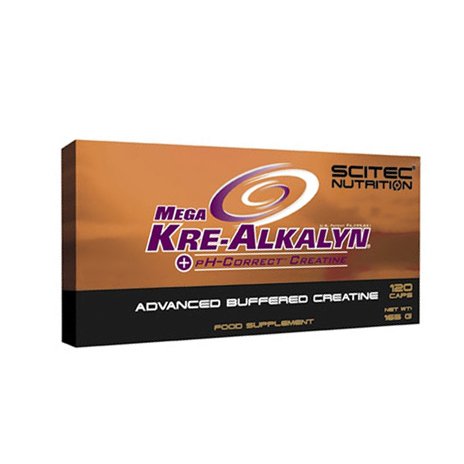 Креатин Scitec Mega Kre-alkalyn, 120 капсул,  ml, Scitec Nutrition. Сreatina. Mass Gain Energy & Endurance Strength enhancement 