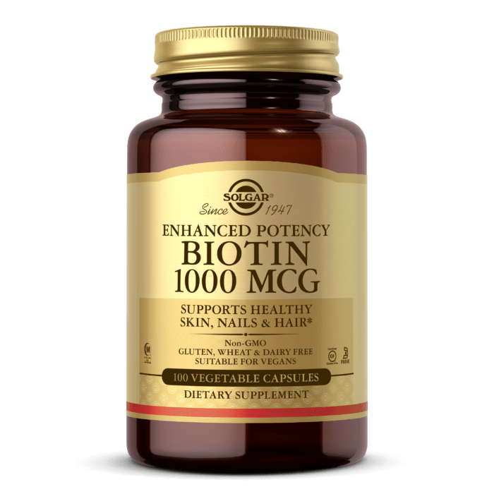 Solgar Биотин Солгар Solgar Biotin 1000 mcg (100 капс) витамин б7 солгар, , 100 