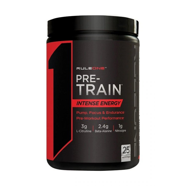 Предтренировочный комплекс Rule 1 Pre Train, 390 грамм Персик-манго,  ml, Rule One Proteins. Pre Workout. Energy & Endurance 