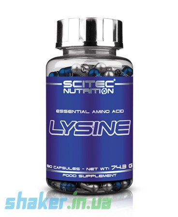 Лизин Scitec Nutrition Lysine (90 капс) скайте нутришн,  мл, Scitec Nutrition. Лизин. 