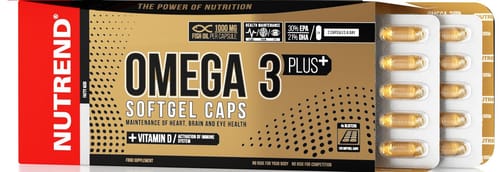 Omega 3 Plus, 120 pcs, Nutrend. Omega 3 (Fish Oil). General Health Ligament and Joint strengthening Skin health CVD Prevention Anti-inflammatory properties 