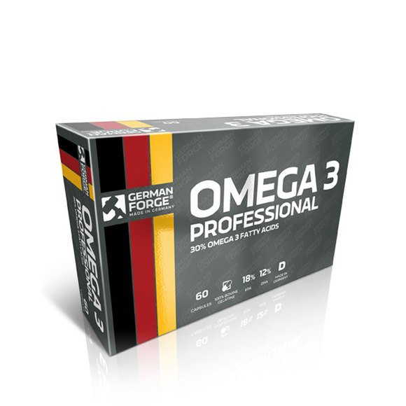 Жирные кислоты IronMaxx German Forge Omega 3 Professional, 60 капсул,  ml, IronMaxx. Omega 3 (Fish Oil). General Health Ligament and Joint strengthening Skin health CVD Prevention Anti-inflammatory properties 