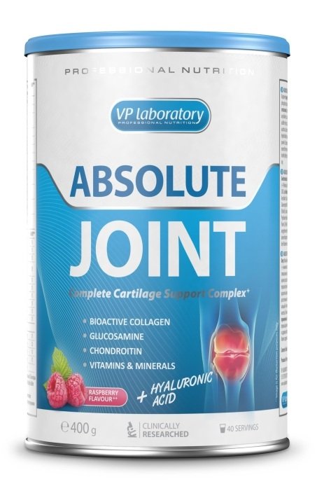 Для суставов и связок VPLab Absolute Joint, 400 грамм - малина,  ml, VP Lab. For joints and ligaments. General Health Ligament and Joint strengthening 