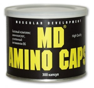 Amino Caps, 300 piezas, MD. Complejo de aminoácidos. 