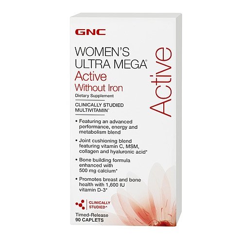 GNC Women's Ultra Mega Active Without Iron, , 90 шт