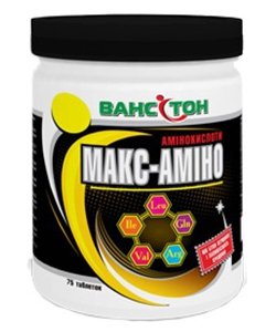 Макс-Амино, 75 pcs, Vansiton. BCAA. Weight Loss recovery Anti-catabolic properties Lean muscle mass 