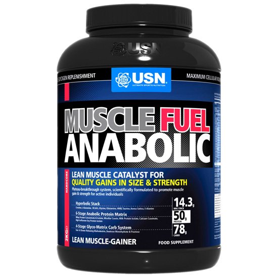 Muscle Fuel Anabolic, 2000 g, USN. Gainer. Mass Gain Energy & Endurance recovery 